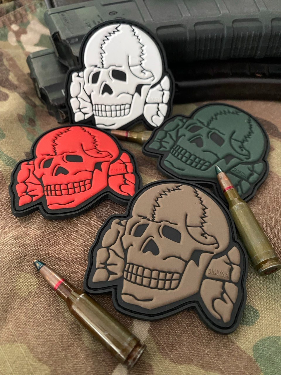 PVC patch "Skull head" old school