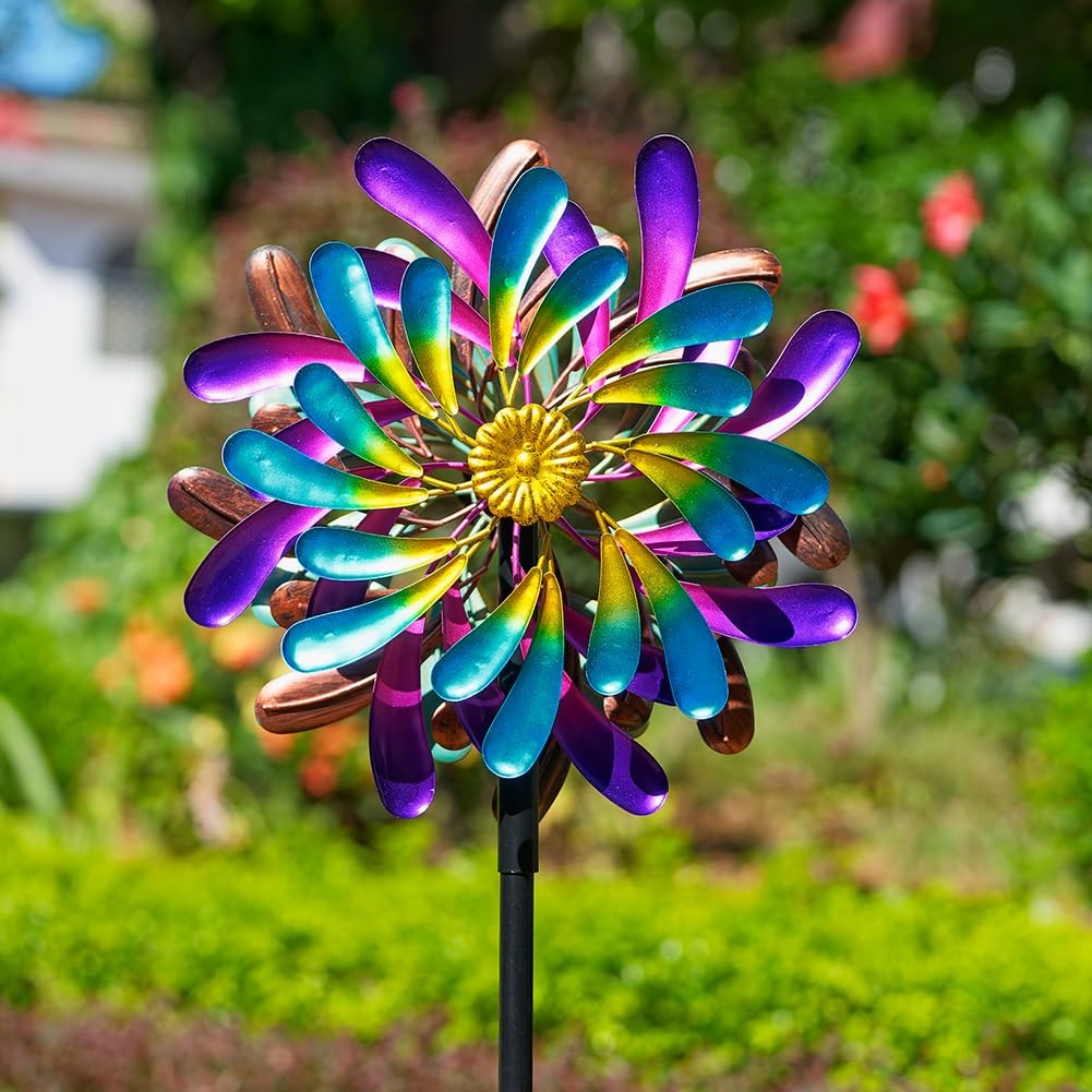 Stargarden Kinetic Wind Spinners Outdoor, 13.2 x 66 Inches Wind Spinner, Metal W