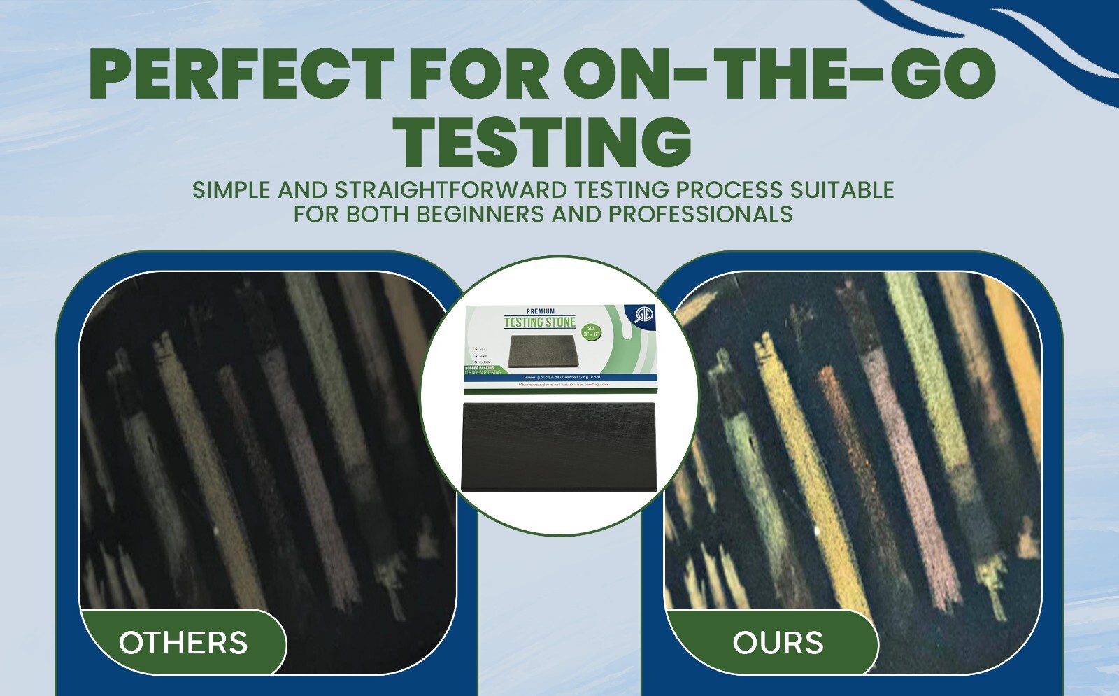 Gold Silver Platinum Test Kit w/ Box 9K 10K 12K 14k 18K 22K 24K 999 925 Sterling