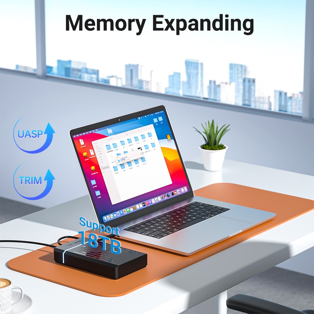 Acasis 2.5/3.5 Inch Plastic USB 3.0 to SATA Hard Drive Enclosure