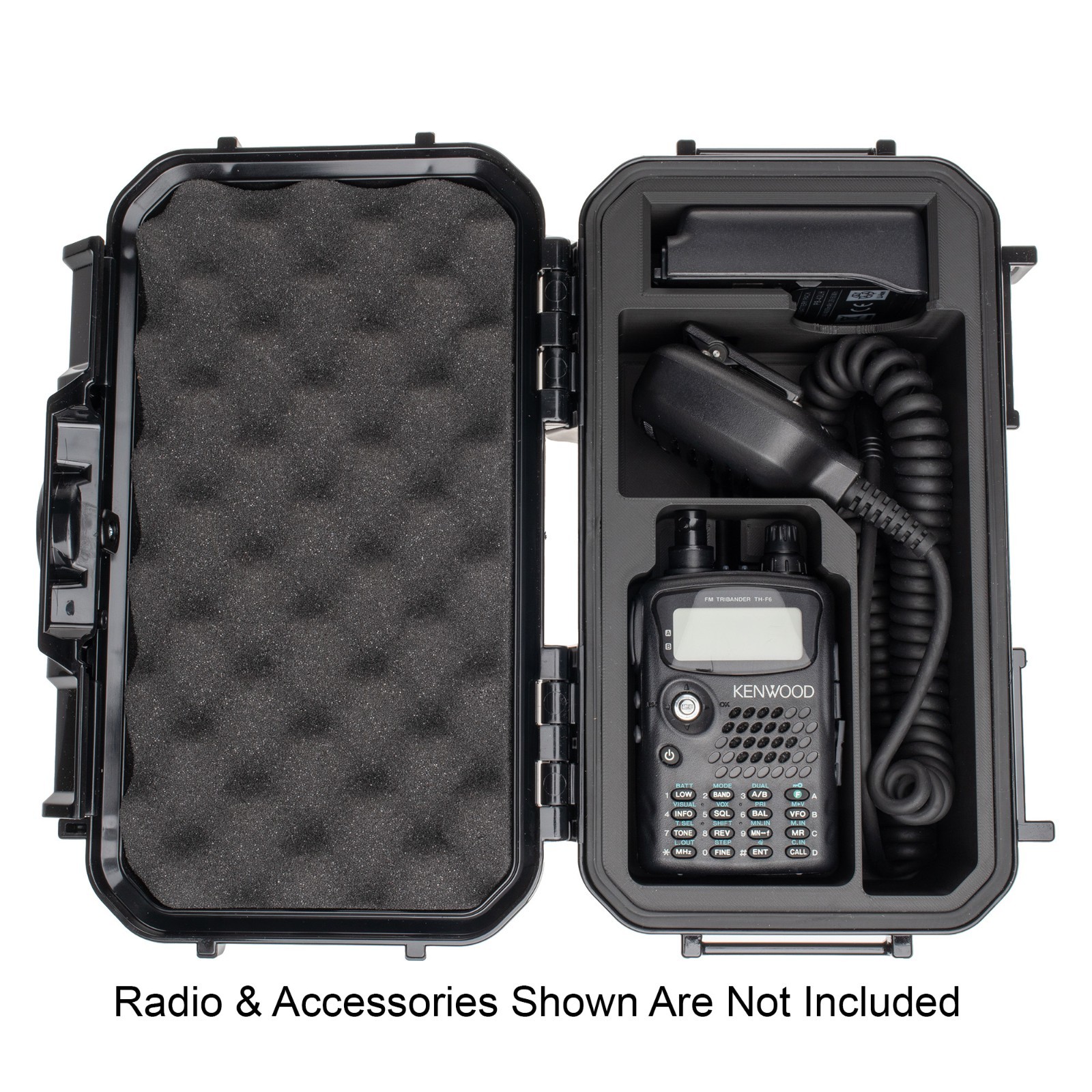 Kenwood TH-F6 TH-F6A Handheld Radio Battery PB-42L Hand Mic Custom Storage Case