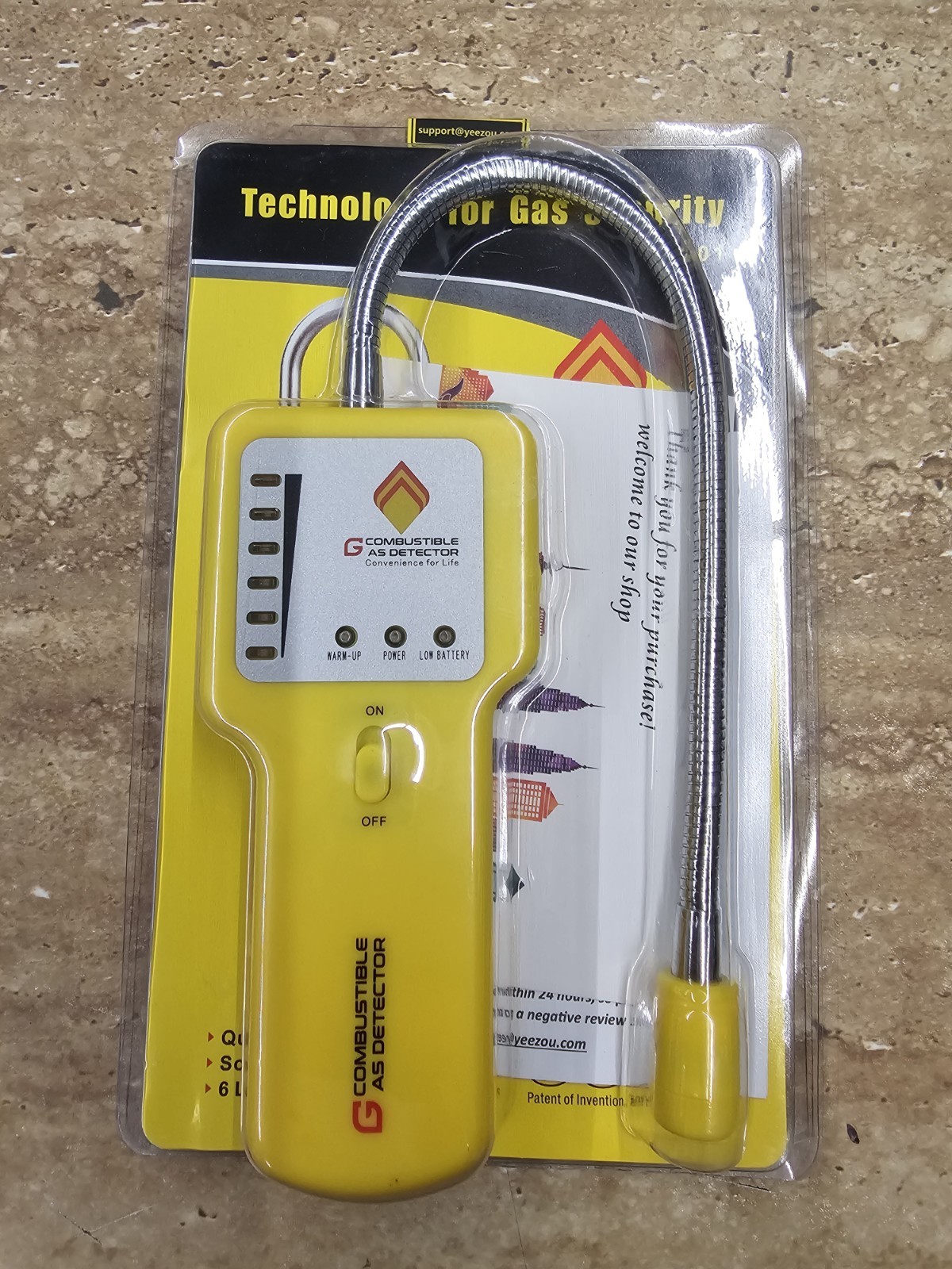 Y201 Portable Methane Propane Combustible Natural Gas Leak Sniffer~NEW~SEALED