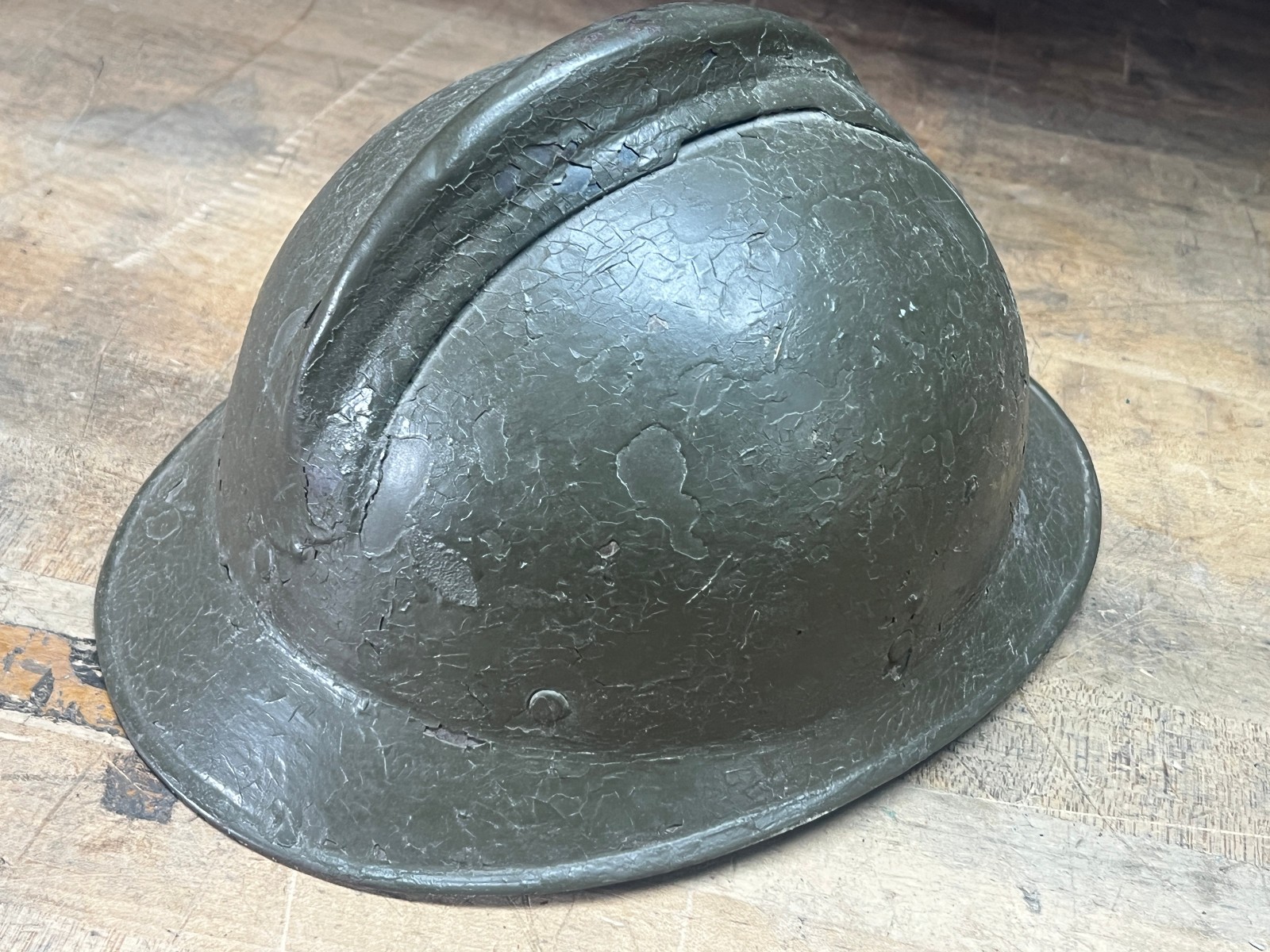 Original WWI French Adrian Helmet Adrian M1916 Italian chin strap