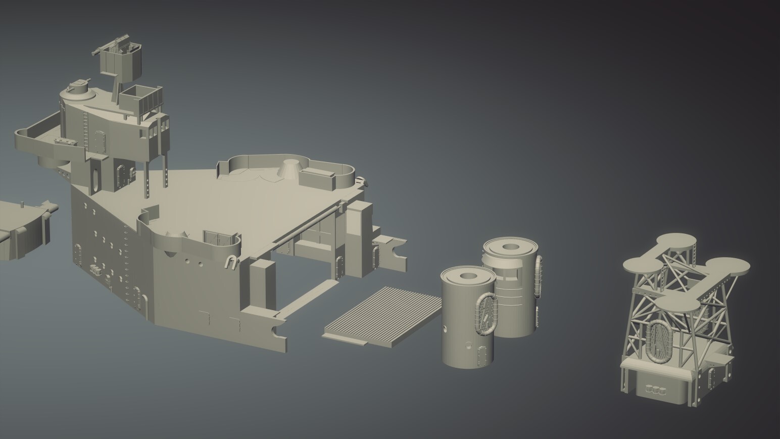 1/700 USS Astoria CA34 DELUXE Update Set for Trumpeter kit