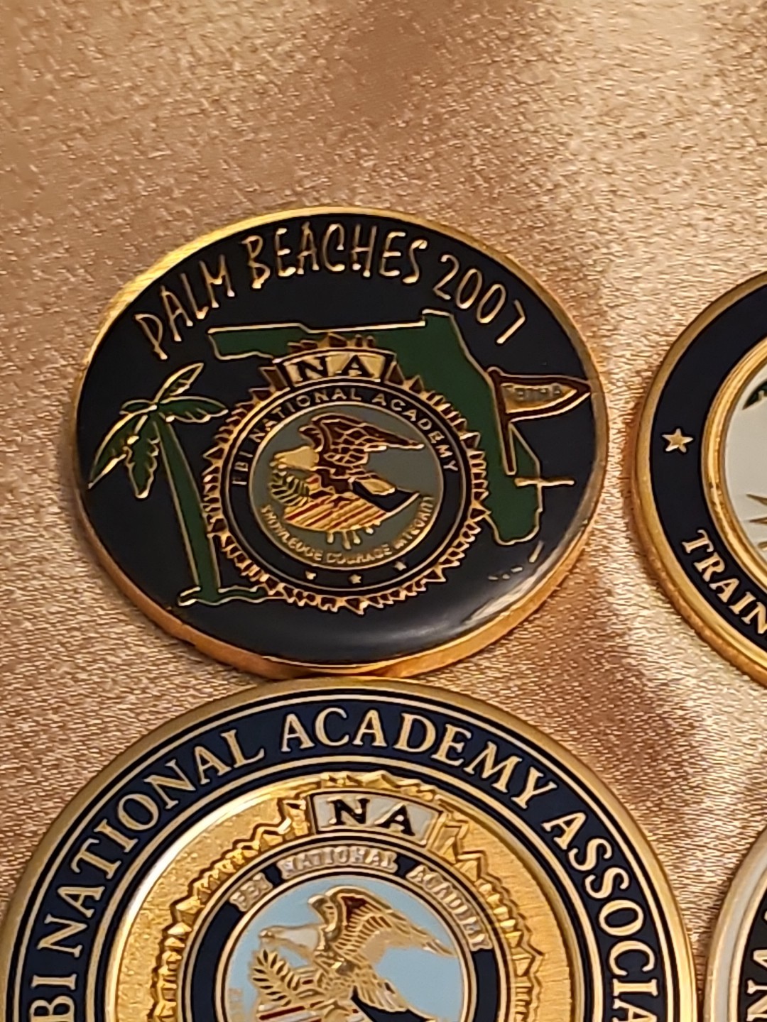 FBI National Academy Association Coins 4pc