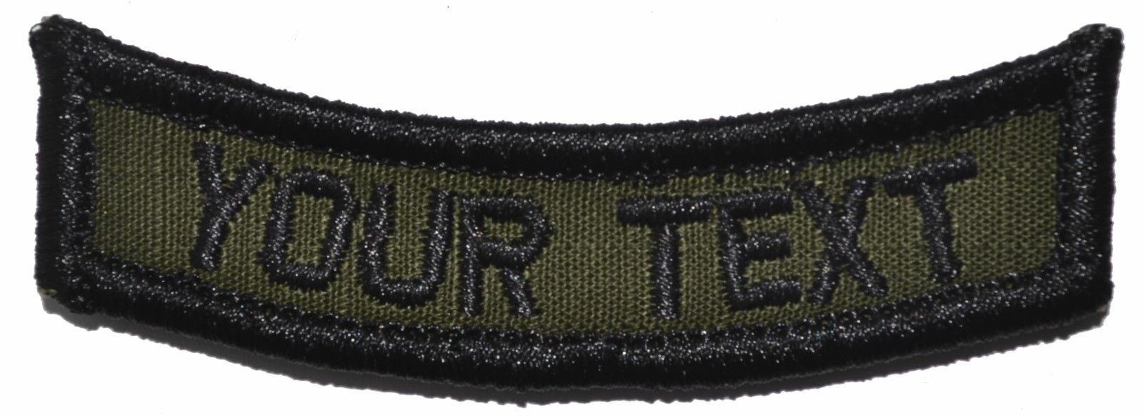 CUSTOMIZED Rocker Military/ Patch with Hook and Fastener - Multiple Colors