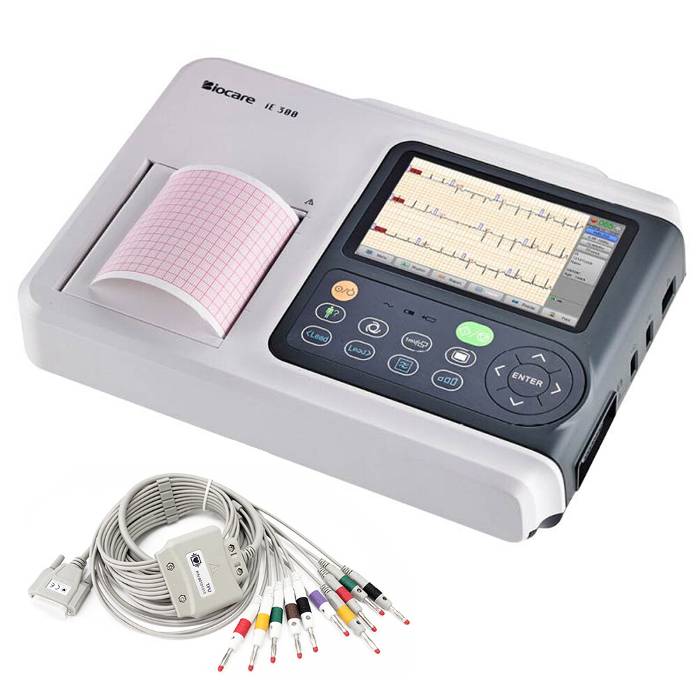 Biocare iE300 12 lead ECG Machine rapid diagnosis and instant ECG tests US
