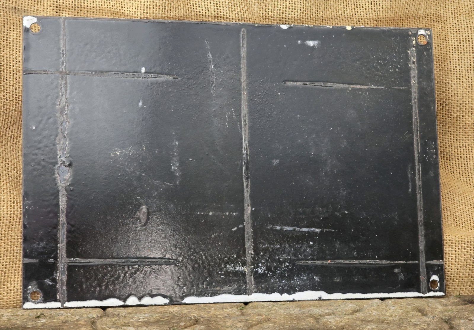 VINTAGE 1950'S ORANGE CRUSH FEEL FRESH PORCELAIN GAS STATION SODA SIGN 12"×8"!