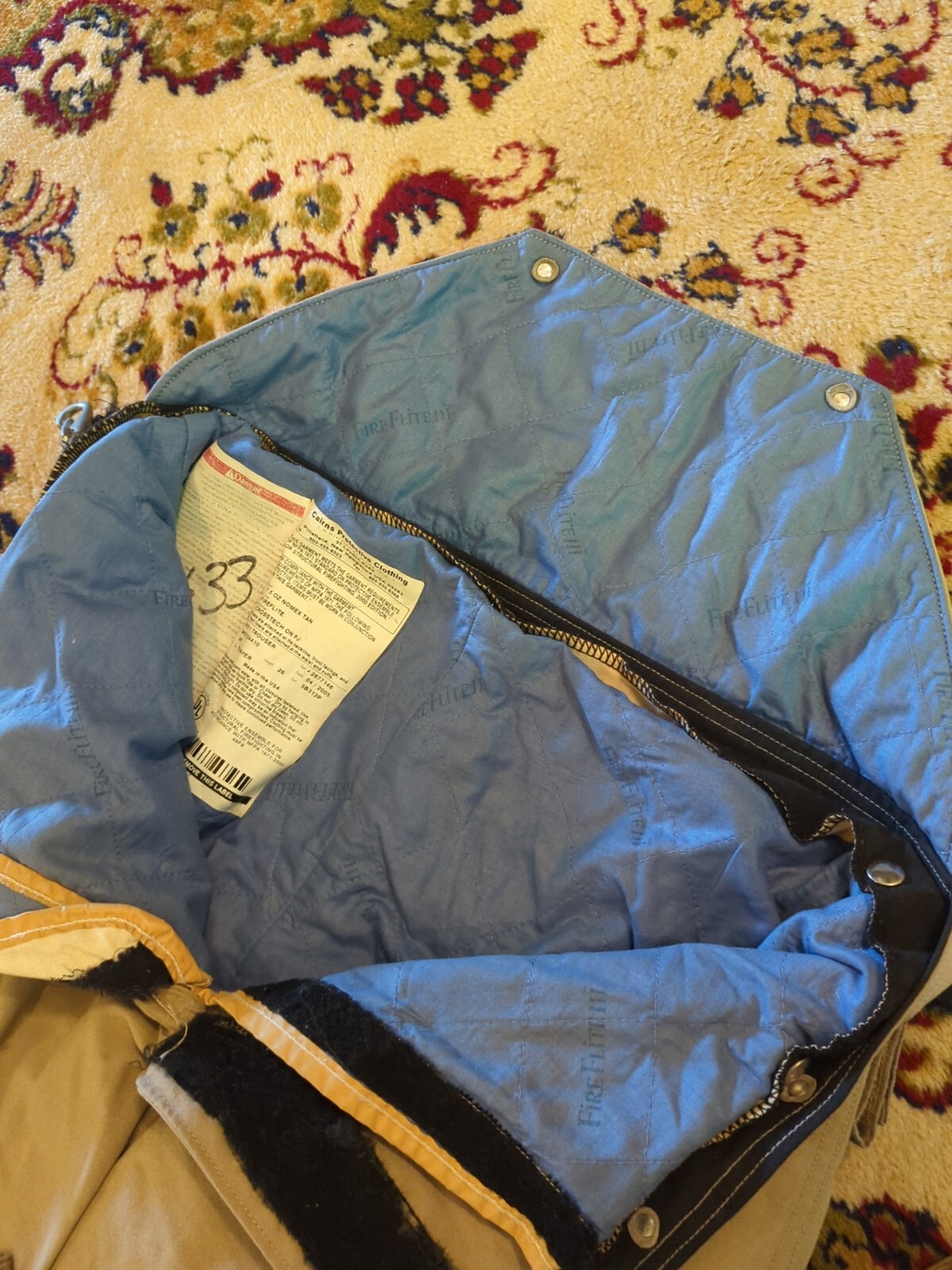 Retired Firefighter Gear Turnout Pants FIRE USED Size 38 X 26 See Pics