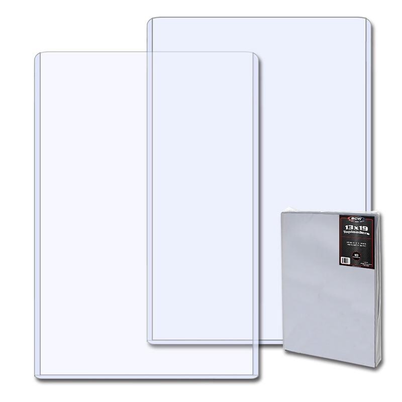 BCW Large Topload Holders Lithograph Photo Sleeve 13 x 19" 10 Protector Sleeves