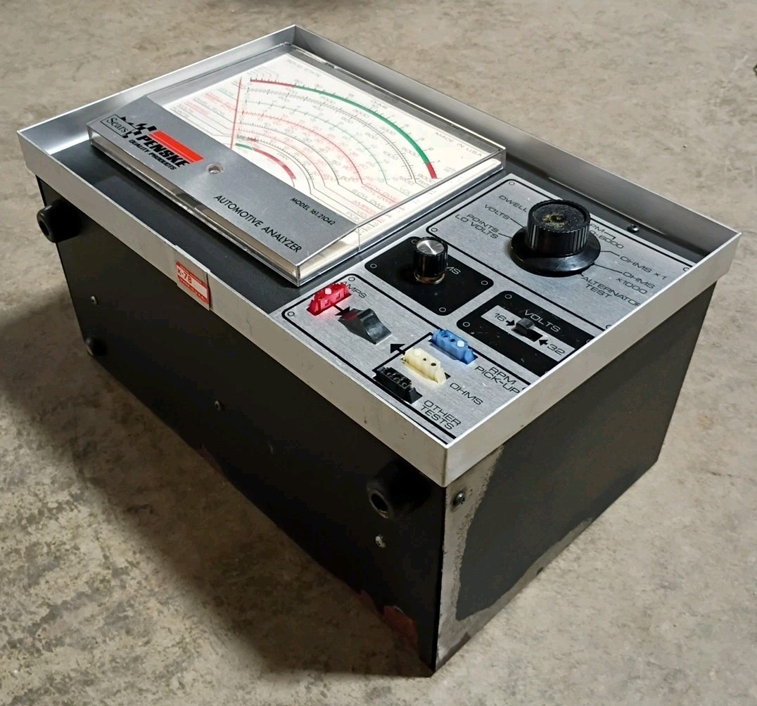 Vintage Sears Penske Automotive Analyzer 161.21042 & Timing Light 244.2138