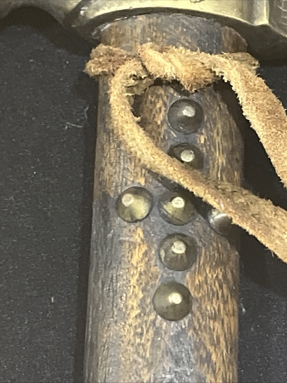 AUTH. NATIVE AMERICAN INDIAN Territory PIPE TOMAHAWK WITH Leather Tobacco Bag!