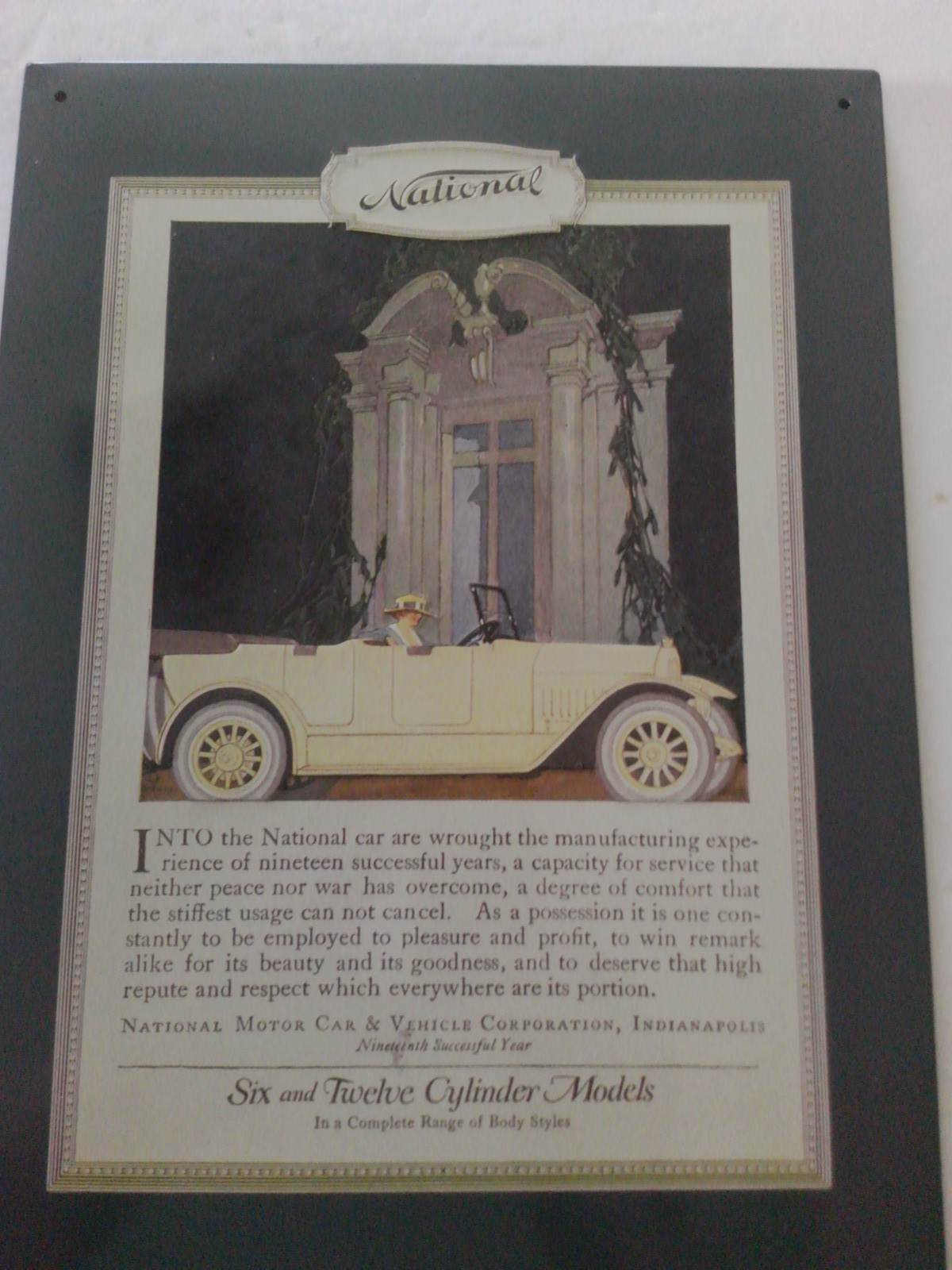 Vintage Automobile Advertising Metal Tin Signs 8 1/2" X 12" Lot 6 Asst. 1980's