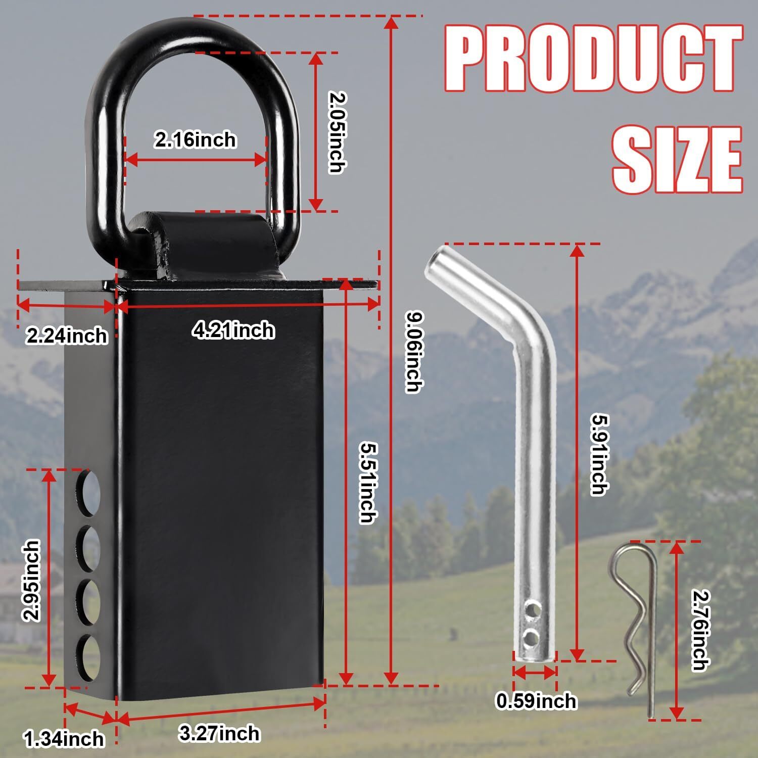 Heavy Duty Stake Pocket D Rings Adjustable 18,000 lbs Stake Pocket D-Ring