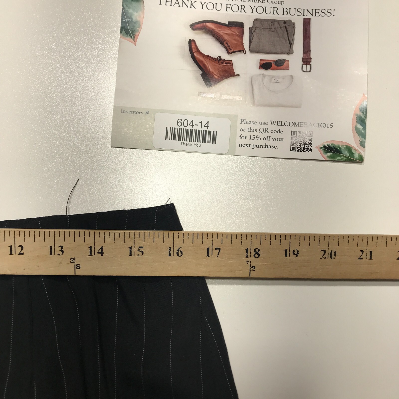 Jones New York Women Black Pinstripe Business Career Classic Modern Skirt Sz 14