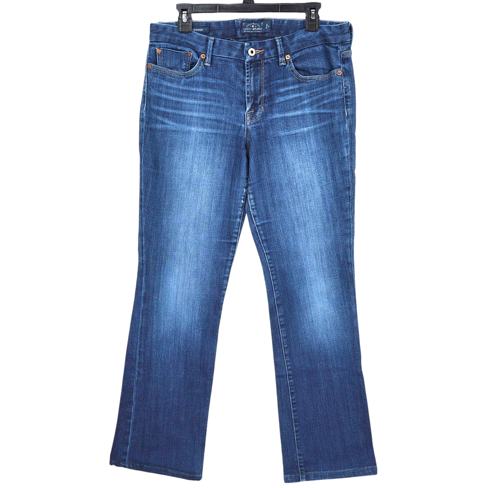 Lucky Brand Sweet Jean Boot Jeans Women Size 10 Mid Rise Blue Denim Vintage Wash