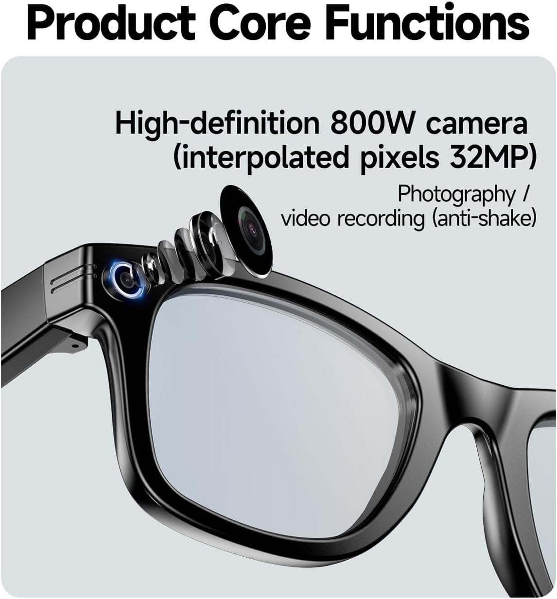 4K AI Camera Hidden in a Pair of Glasses