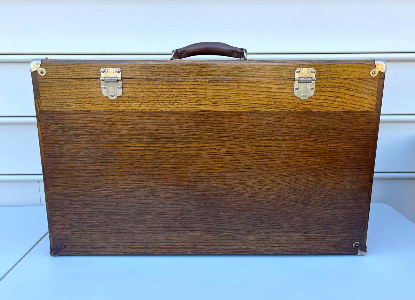 Vintage H. Gerstner & Son 11 Drawers Oak Wood Machinist Tool Chest Box Model 052