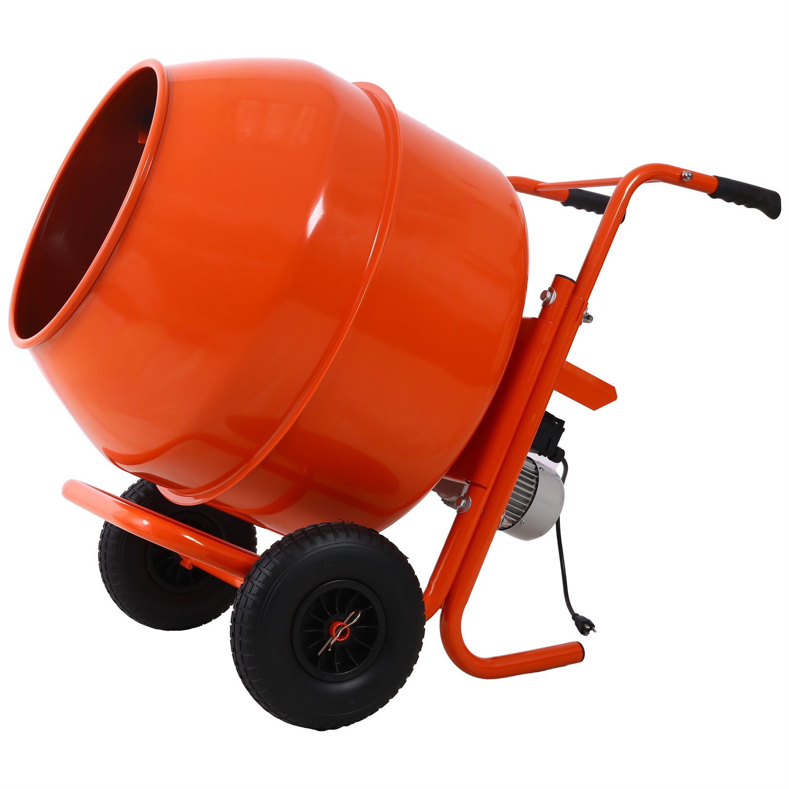 Portable 8 cu. ft/224L Electric Concrete Cement Mixer Machine with Wheel