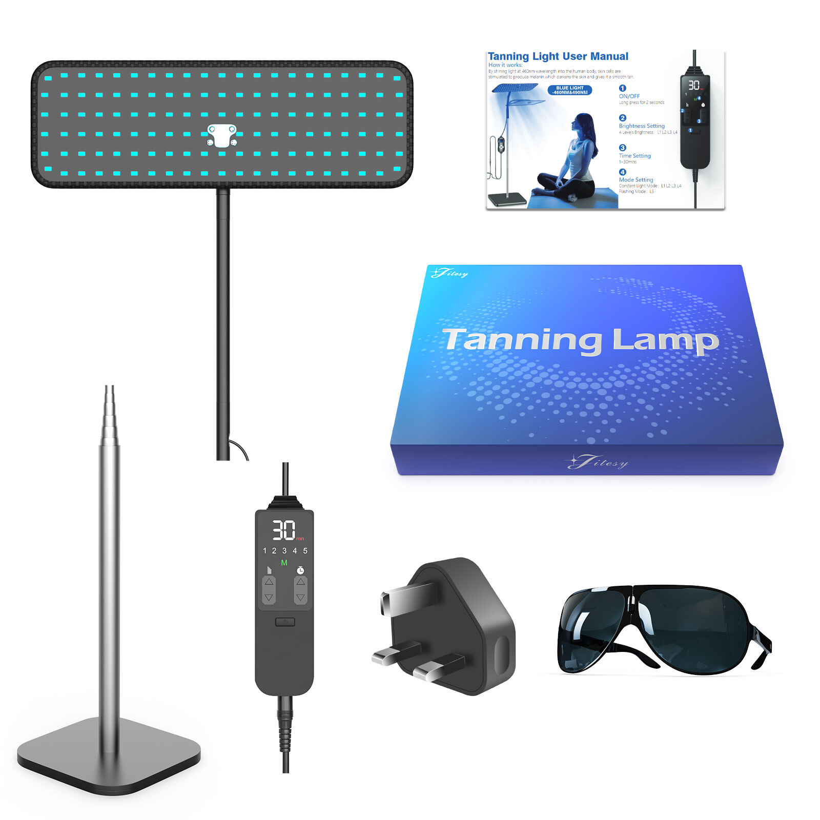 Body Facial Tanning hysiotherapy Light UV Solarium Lamp Skin Tanning Lamp