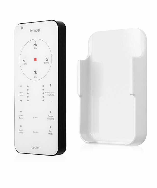 Brondell - ELONGATED CL1700 Bidet Seat with Remote Controlled White Open Box