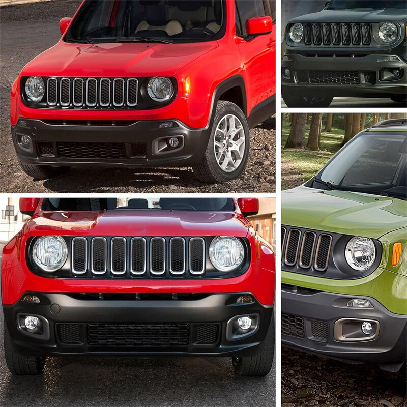 New For 2015-2018 Jeep Renegade Left+Right Front Bumper Lower Grille Bezel Cover