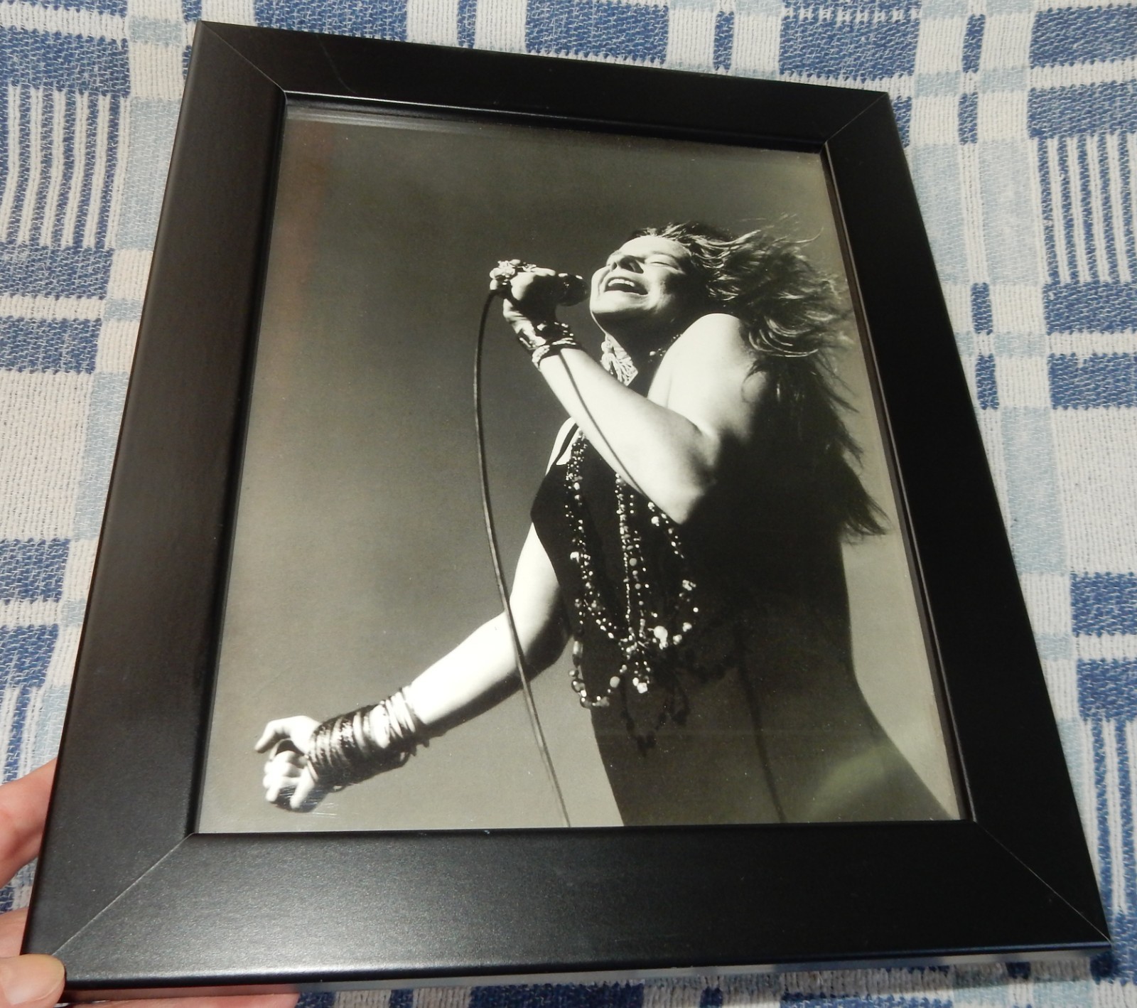 10 x 12" Framed Print of Janis Joplin California Folk-Rock Festival May 18, 1968