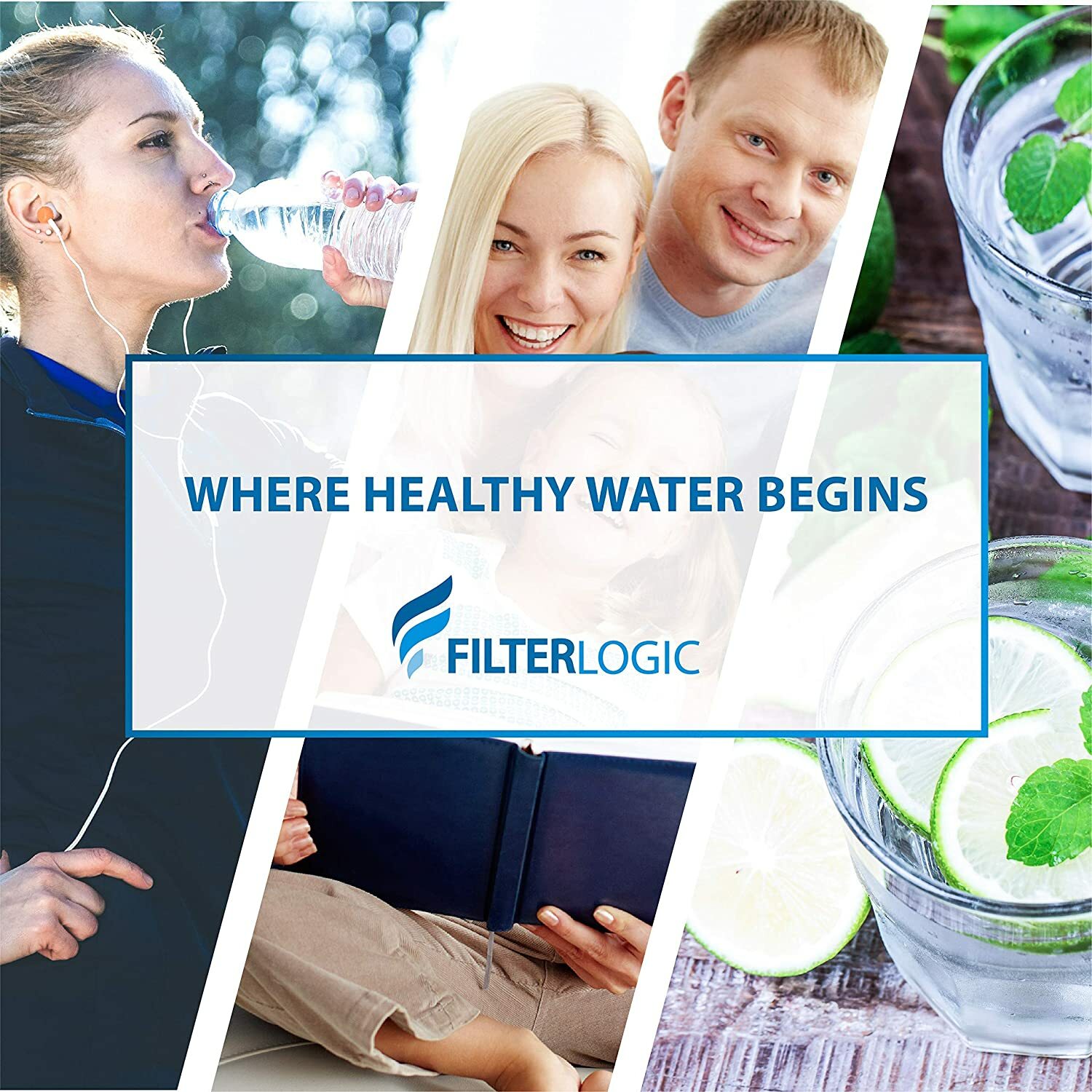 FilterLogic Pitcher Water Filter, Replacement for Brita Classic (6 packs)