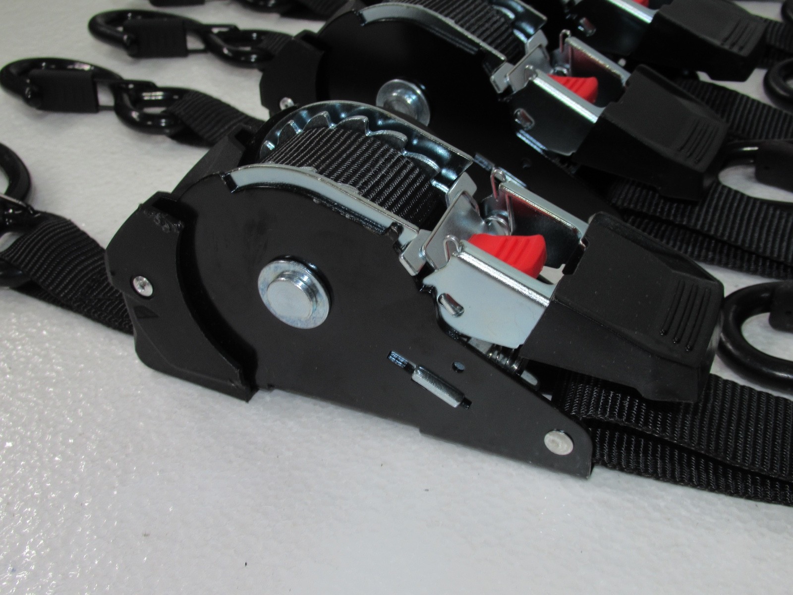 10-Pack Self Auto Retractable Retracting Ratchet Strap 1650lb Heavy-Duty