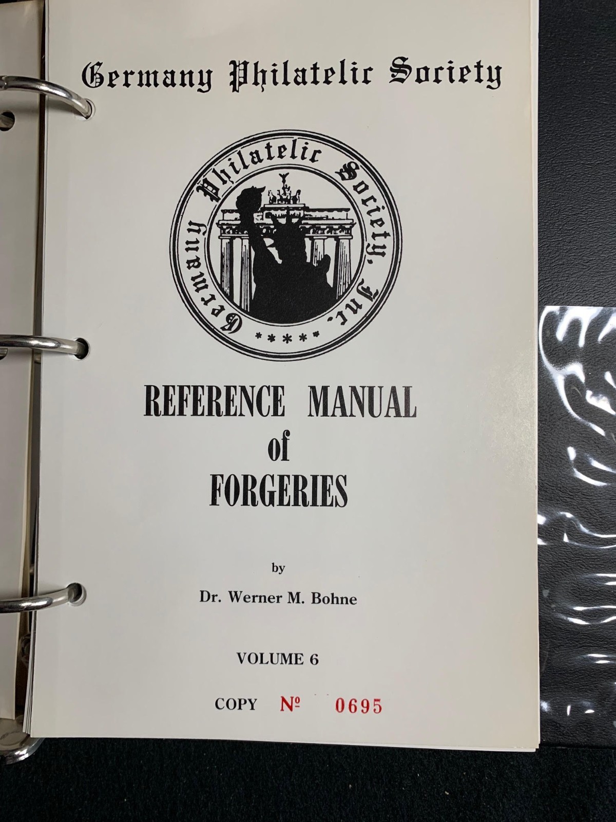 GPS Refernce Manual of (Germany) Forgeries - Dr Werner M Bohne - Vols 5 10