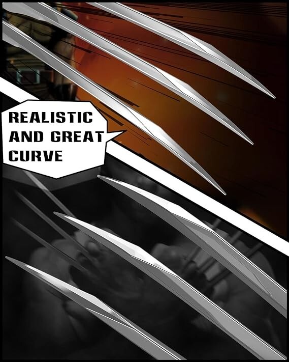 One Pair of Stainless Cosplay Steel Wolverine Claws