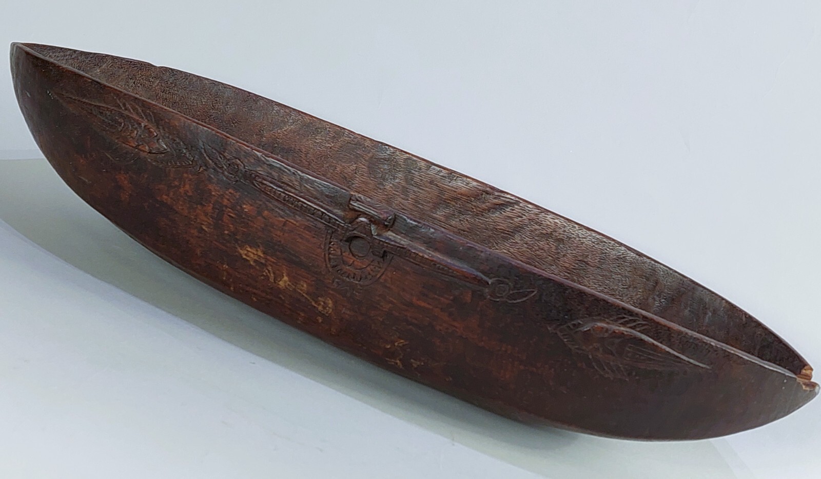 NEW GUINEA TAMI ISLAND, SIASSI, IRON WOOD BOWL