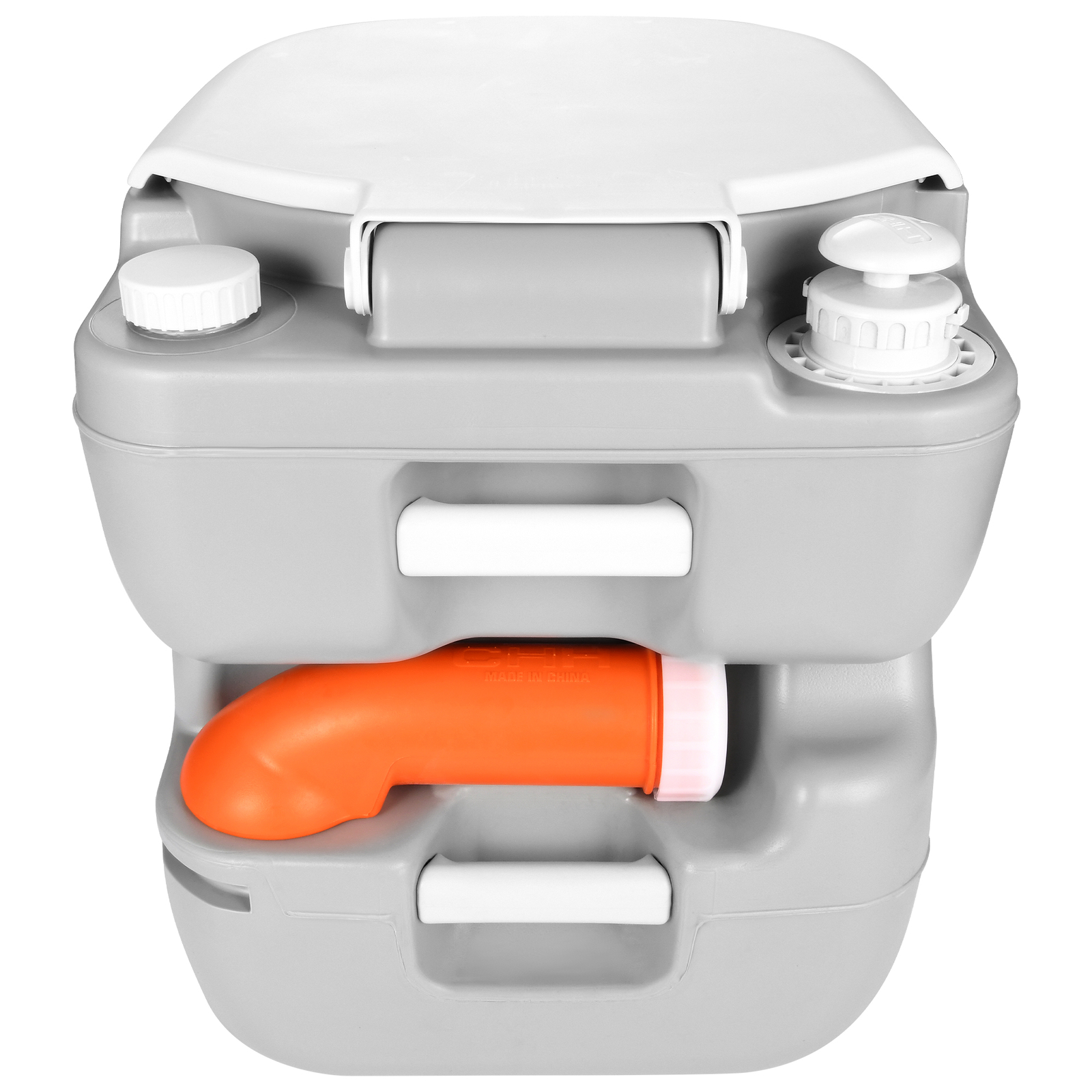 5.8 Gallons 22 L Portable Toilet Flushing Indoor Outdoor Travel Camping RV Potty