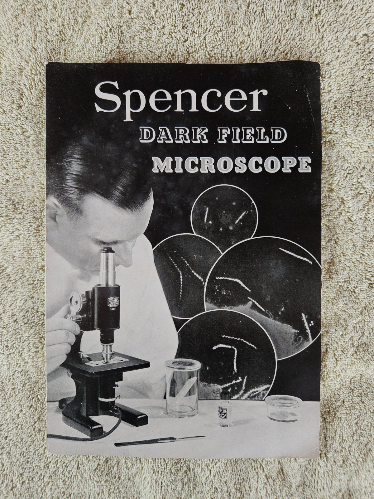 Spencer Lens Co Dedicated Darkfield Microscope Serial No 151187 Rhodium Plated!