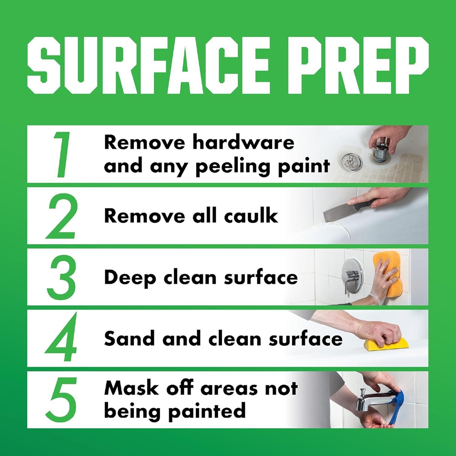 Rust-Oleum Specialty Tub & Tile Refinishing Kit, Satin White- 385279