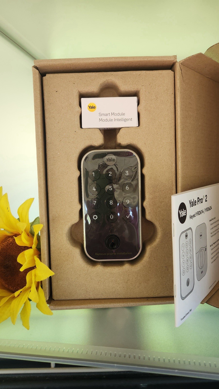 NEW Yale Pro 2 Keypad Smart Lock Satin Nickel Z-Wave with Smart Module