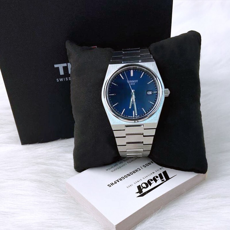 Men Tissot Classic PRX/316L Blue Stainless Steel Watch T137.410.11.041.00 (40mm)