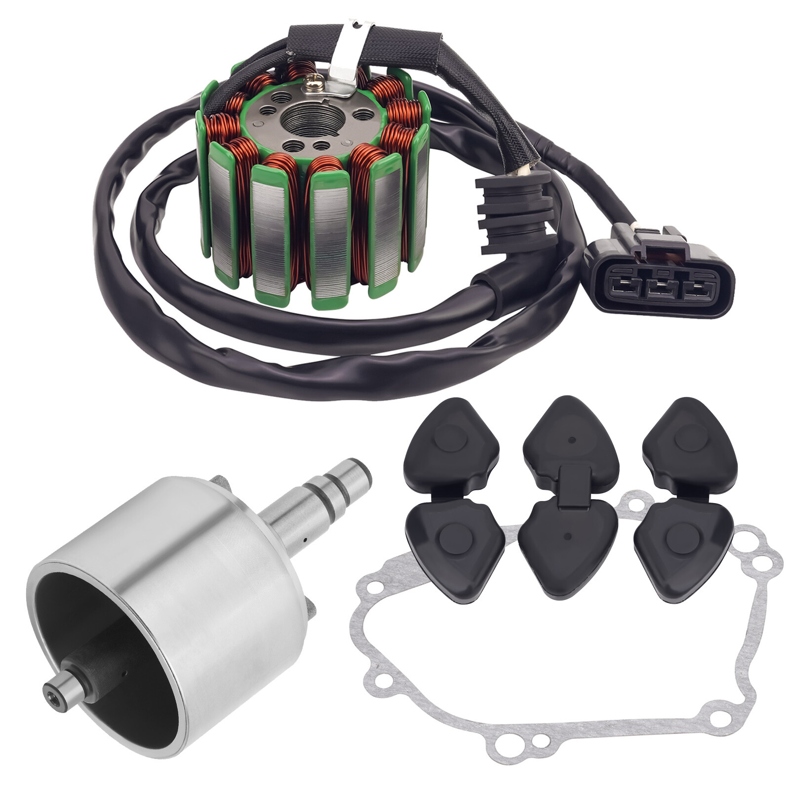 Flywheel Rotor Magneto Stator Gasket Rubber Damper for Yamaha YZF-R1 2004-2008