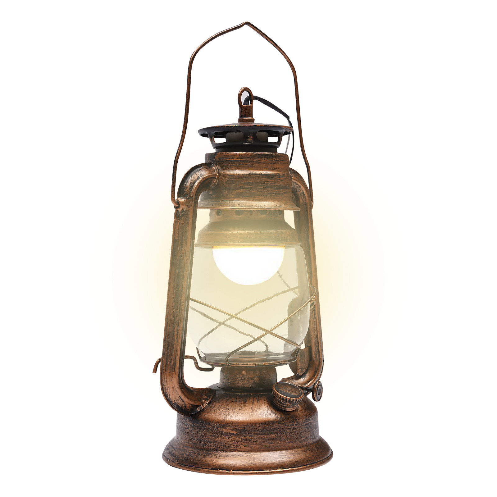 Rustic Wall Sconce Lighting Lantern Mounted Light with Glass Lampshade Hallway
