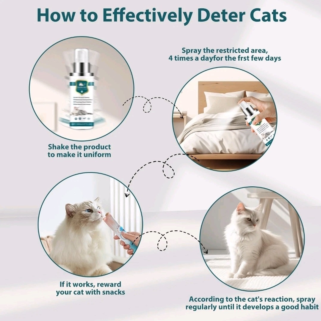 ACCTNDOK Enhanced Cat Spray - Natural Safe No-Scratch Botanical Mist