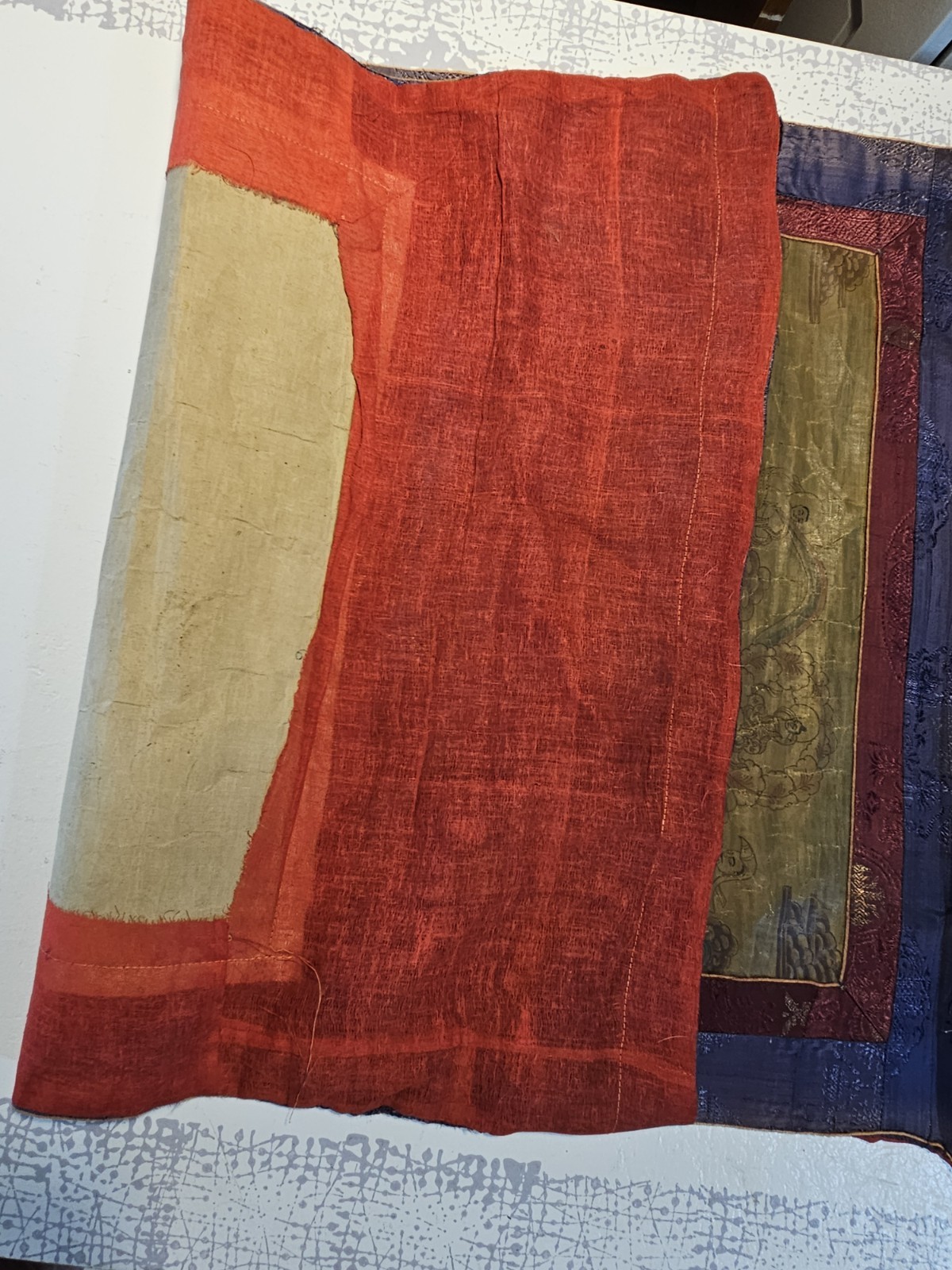 RARE ANTIQUE THANGKA PAINTING 9 DRALA BROTHERS TIBET BUDDHISM MASTERPIECE