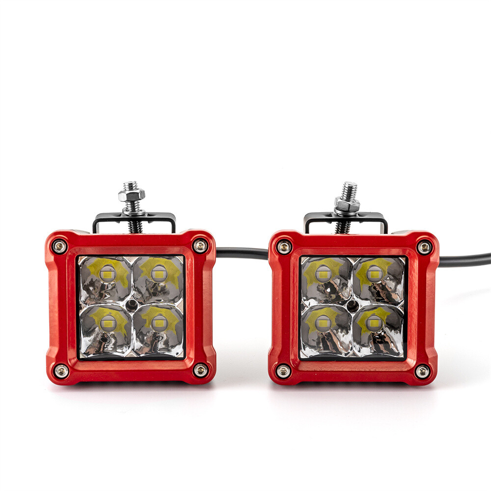 For Polaris Ranger/ RZR 800/ 900/ 1000/ Turbo 3'' LED Cube Pod Light Driving Fog