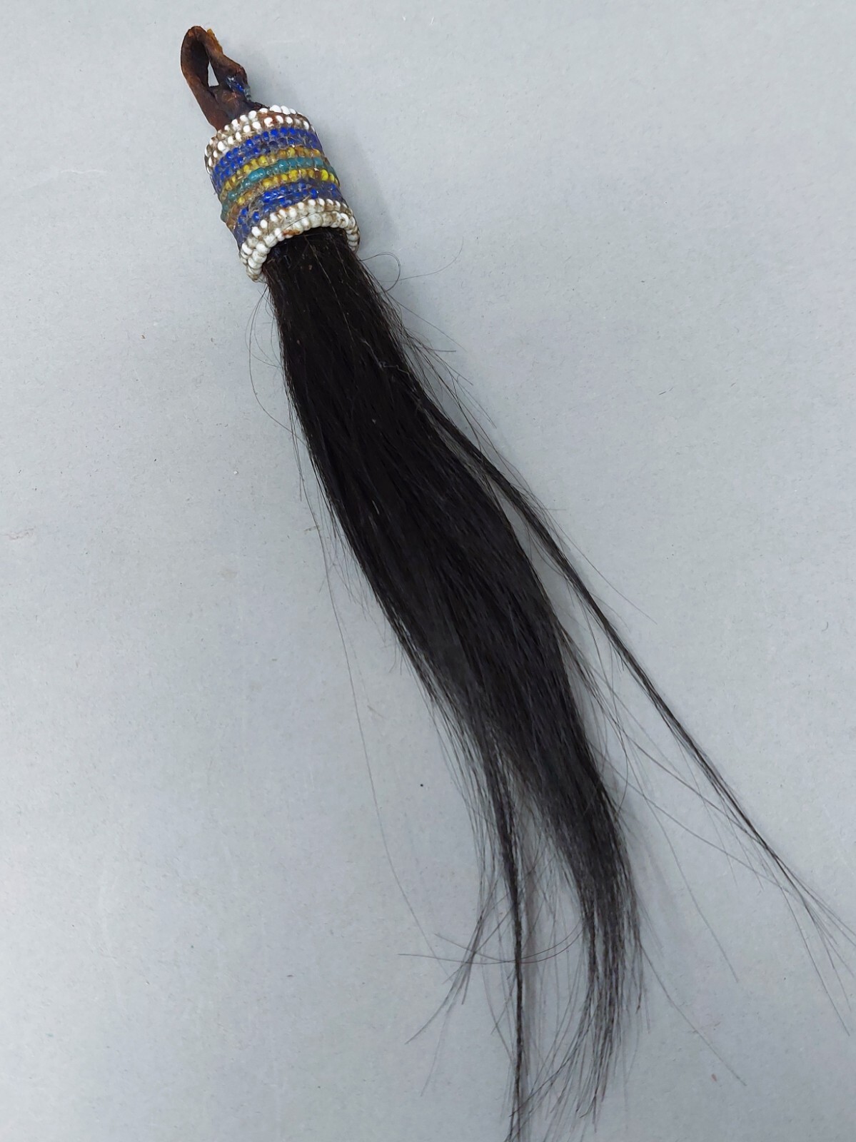 Native American Plains 19th Century Beaded Shield or Tomahawk Drop Ca 1880