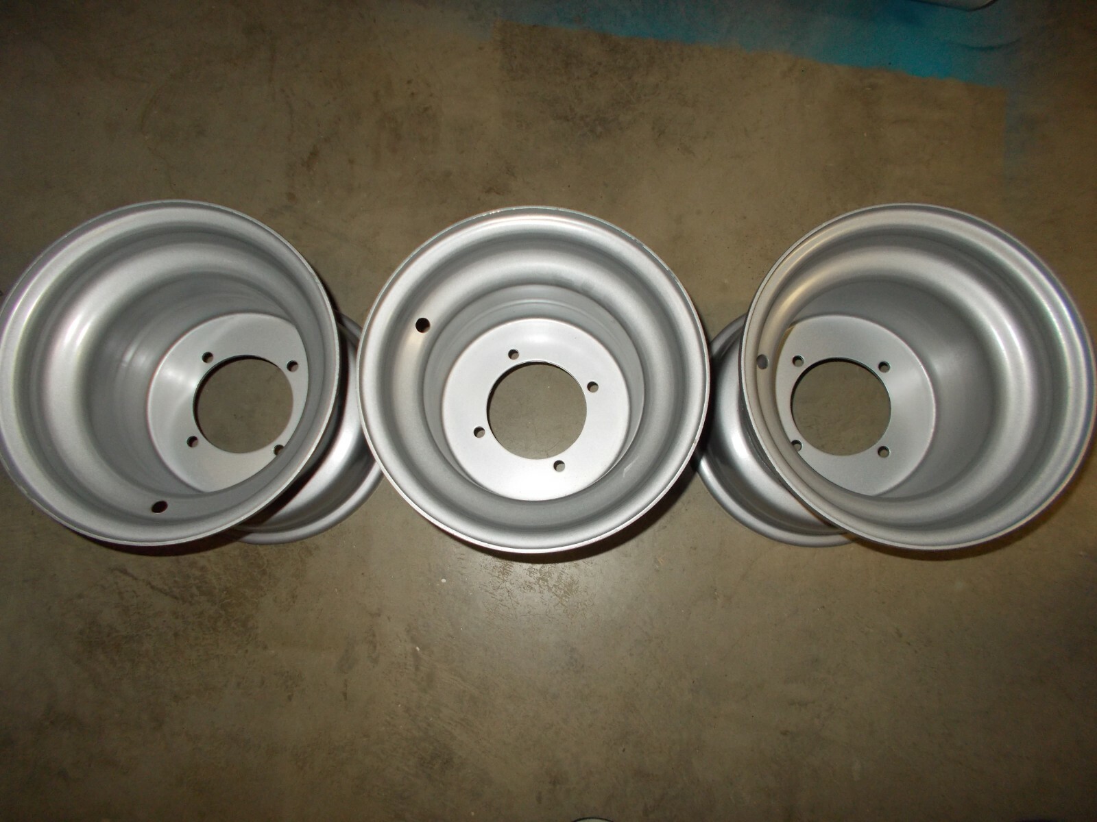(3) Rims Wheels Honda TRX250 250ES Big Red Steel NEW Three