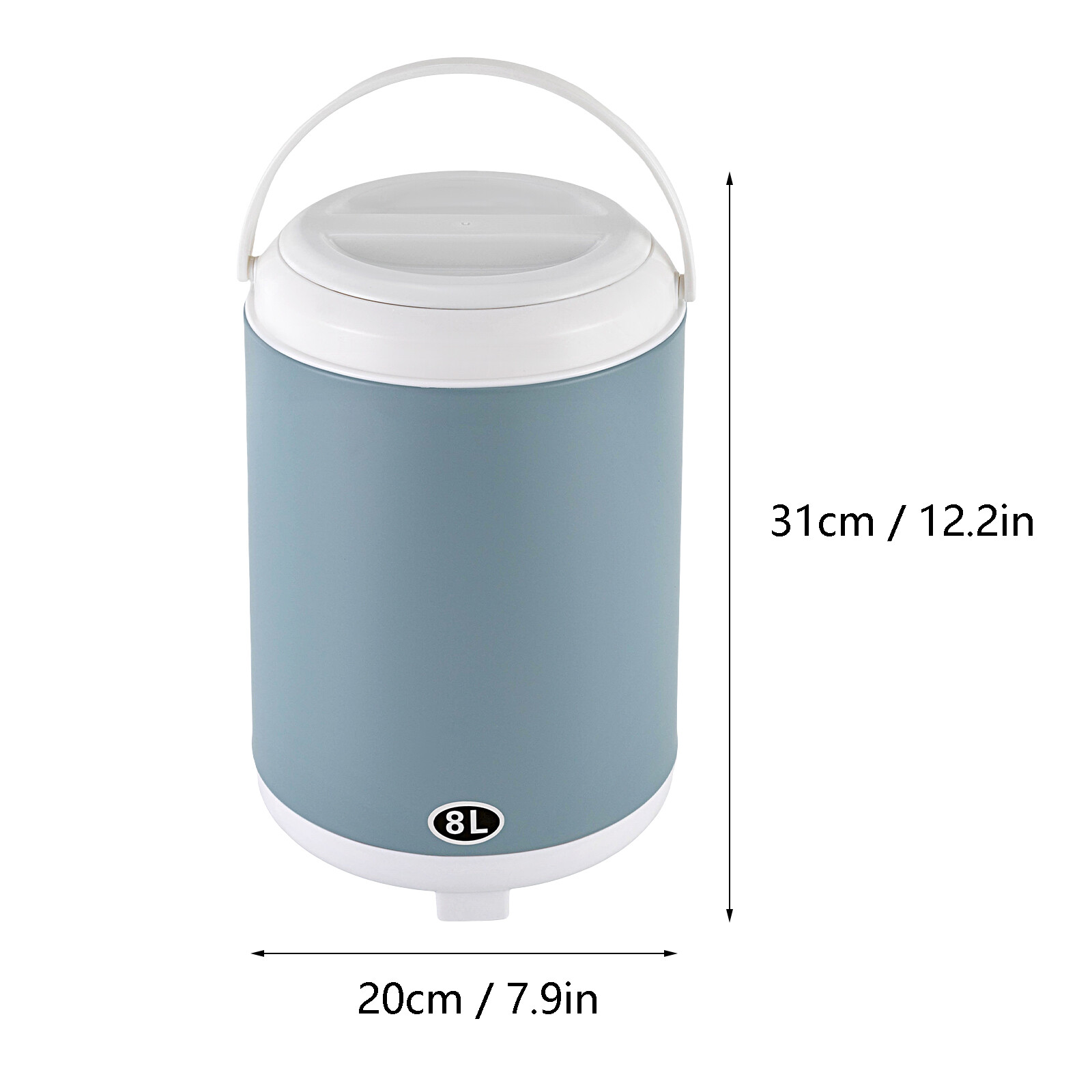 8L/1.9 Gallons Insulated Beverage Dispenser Thermal Hot & Cold Drink Dispenser