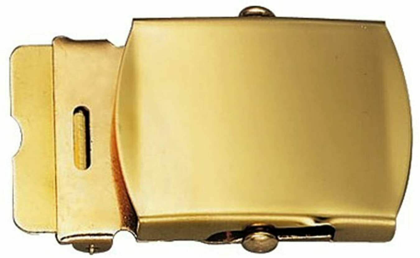 U.S MILITARY OD GREEN WEB BELT WITH SOLID BRASS BUCKLE U.S.A MADE 54" HEAVY WEB