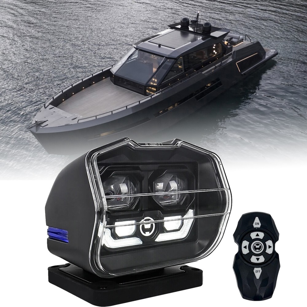 LED Remote Control Searchlight Marine Boat Car Truck Wireless Spotlight Magnetic