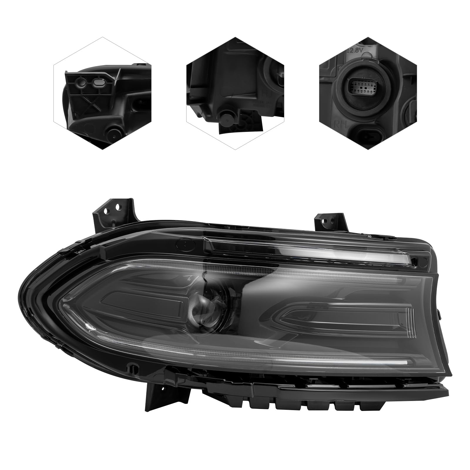 For 2022 2023 Dodge Charger Headlight Assembly Right Side