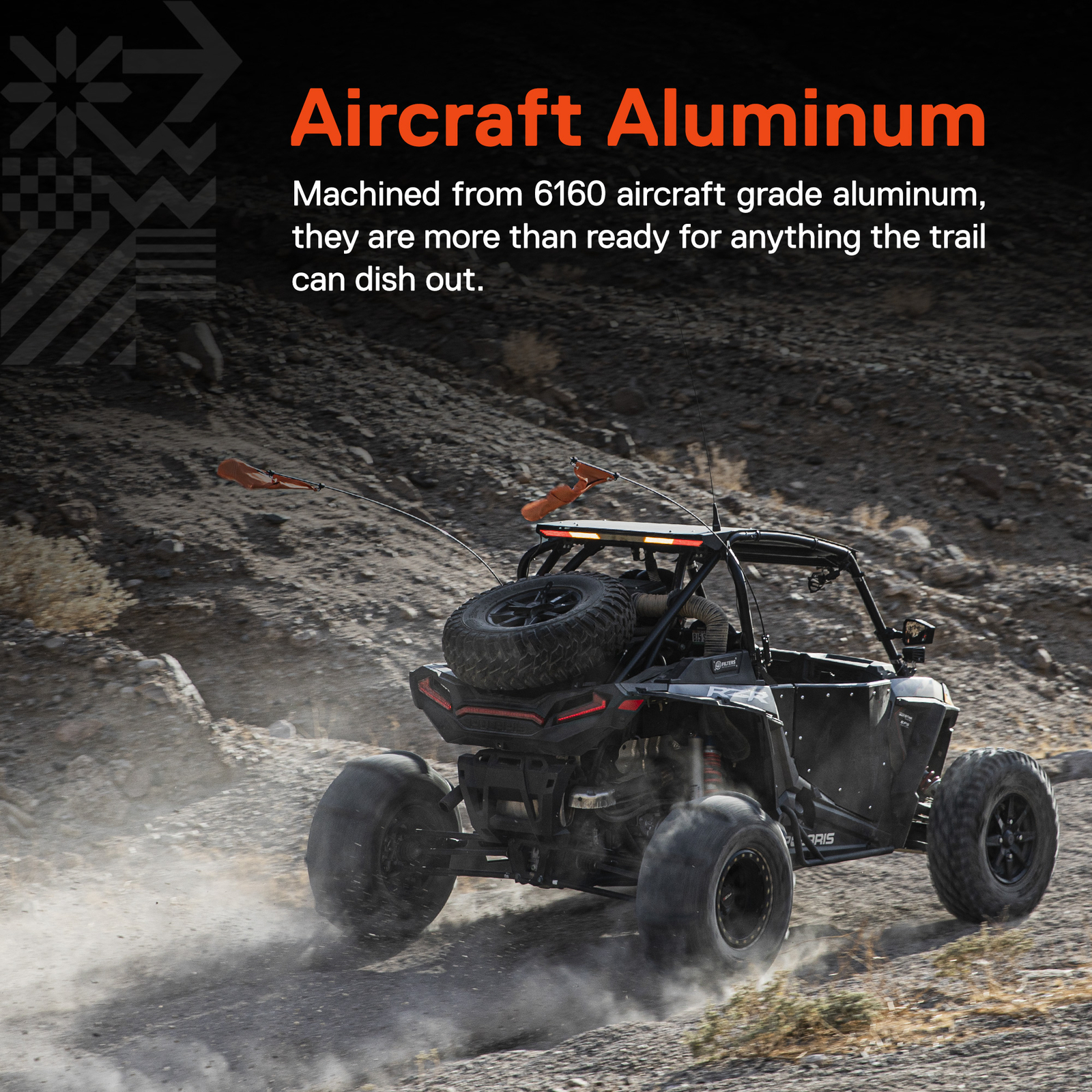 Quick-Release Off-Road 1/4" 5/16 flag pole holder ATV UTV LED Whip Mounting Base