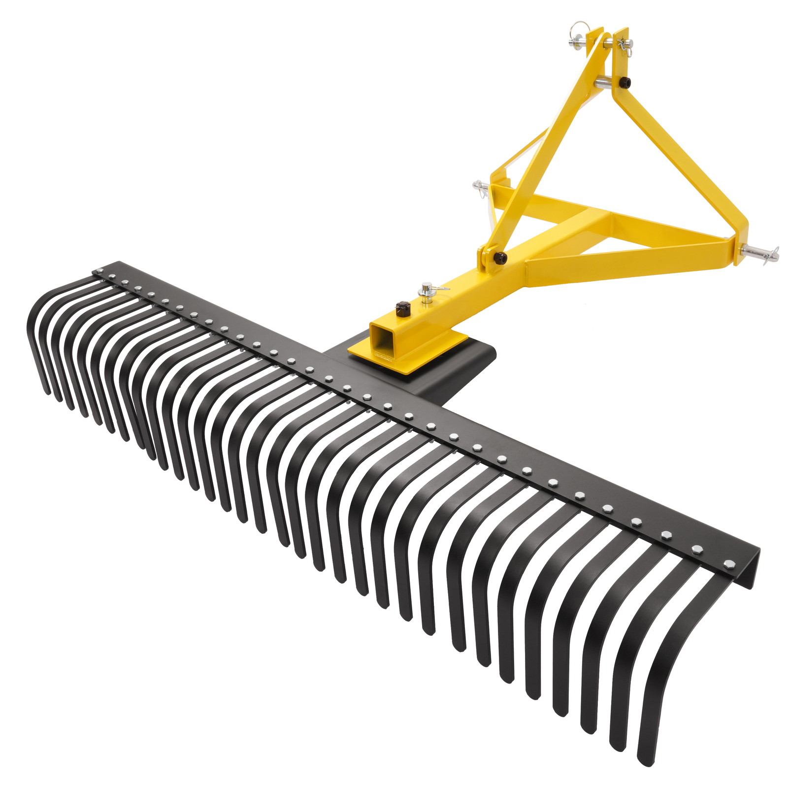 3-Point 60" 5 FT Landscape Rake For Cat 1 Tractors Attachment Soil Gravel Lawn